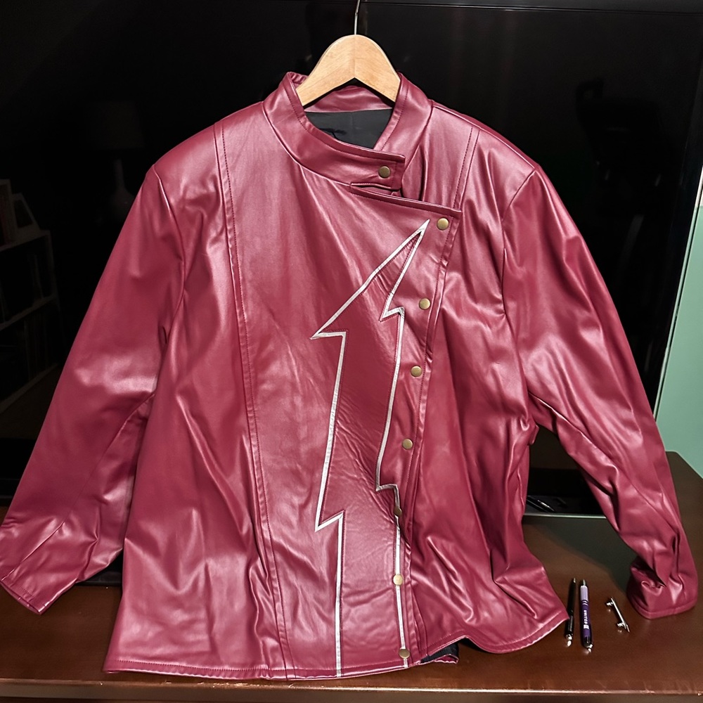 Golden Age Flash Jacket.  Was custom made for someone who fits a size XXL .